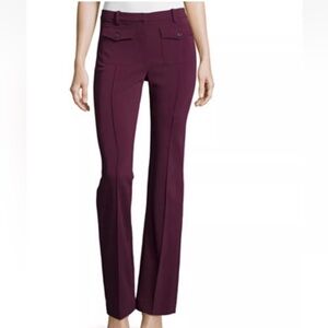 REBECCA TAYLOR Refined Suiting Boot Pant in Oxblood Sz 26/4